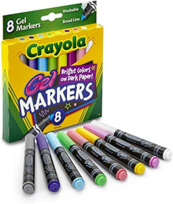MARCADORES GEL LAVABLES 8 UNIDADES CRAYOLA