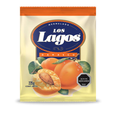 MERMELADA LOS LAGOS DAMASCO 225GR1