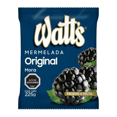 MERMELADA LOS LAGOS MORA 225GR WATTS1