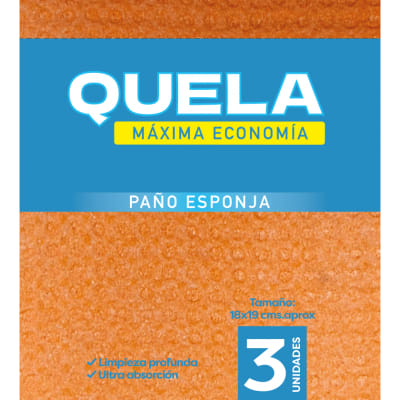 PAÑO ESPONJA QUELA 3 UN1