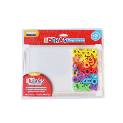 SET DE LETRAS MAGNÉTICAS C/ PIZARRA - ADETEC