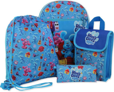 PAQUETE DE 5 MOCHILAS ROSAS DE BLUE'S CLUES2