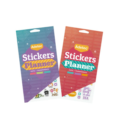 STICKERS PLANNER - BLOCK DE FIGURAS C/ADHESIVOS ADETEC