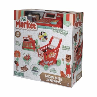 SET CAJA REGISTRADORA + CARRO SUPERMERCADO