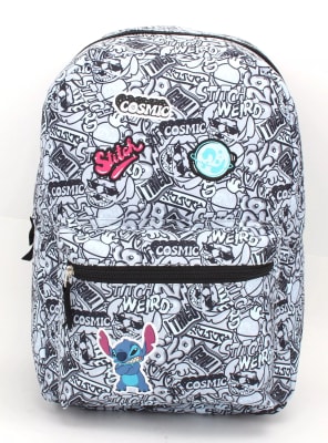 MOCHILA JUVENIL STITCH PARCHES