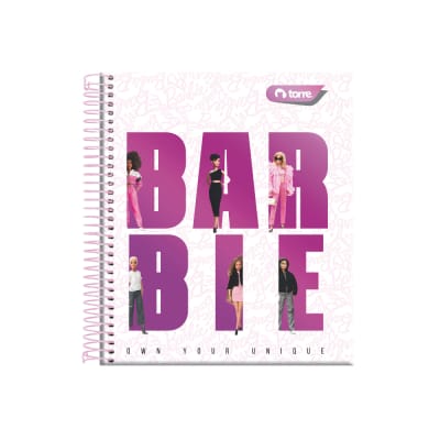 CUADERNO TRIPLE BOOK BARBIE 7MM 120HJS TORRE1
