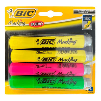 SET 4 DESTACADORES BRITE XL SURTIDO BIC1