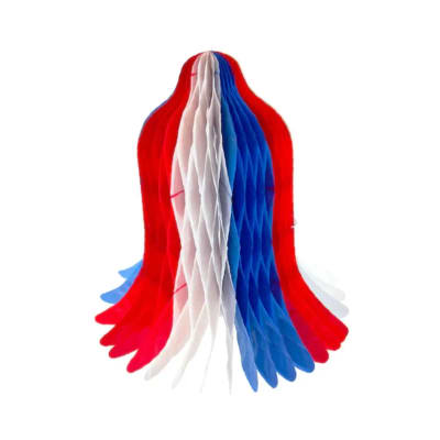 DECO CAMPANA TRICOLOR 30CM 1 UNI1