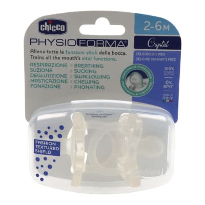 Pack 2 Chupetes entretencion Phisioforma Crystal 2-6M