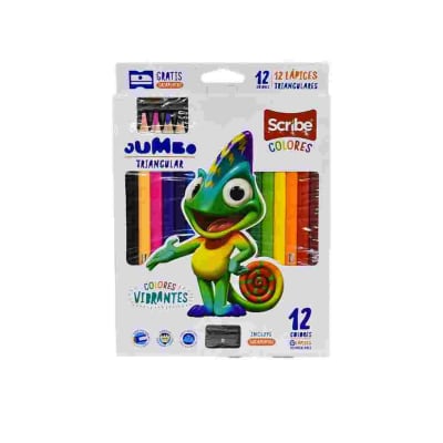 COLORES UNIPUNTA JUMBO .SCRIBE 12PZA