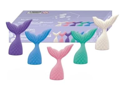 GOMA DE BORRAR FIGURA SIRENA COLORES SURTIDOS