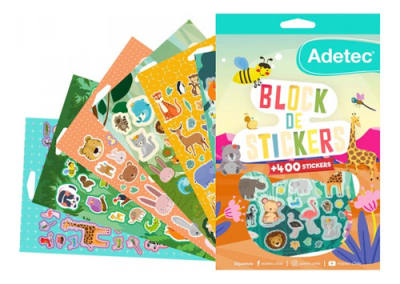 BLOCK DE STICKERS ANIMALES1