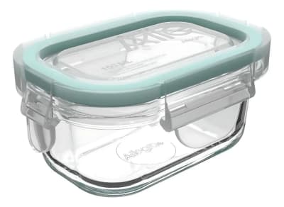 CONTENEDOR HERMETICO VIDRIO RECTANGULAR 150ML