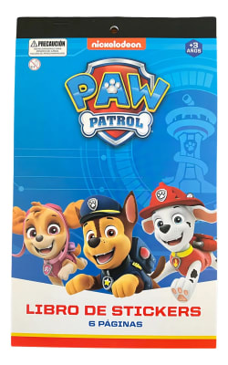LIBRO STICKERS 6 PAGINAS NIÑOs