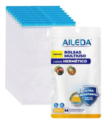 BOLSA MULTI CON CIERRE HERM. 18X22CM - 25 UNID