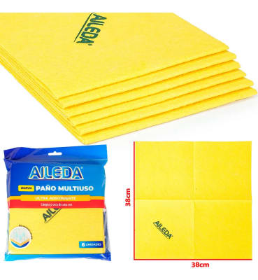 PAÑO ULTRA ABSORBENTE 38X38CM X6 UNIDADES