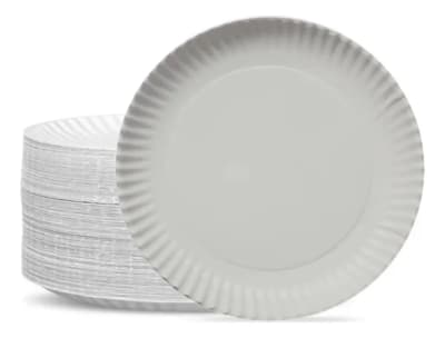 PLATO REDONDO CART BLANCO 18CM 50 UNI