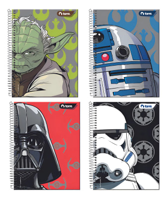 CUADERNO TRIPLE BOOK STAR WARS 7MM 150H TORRE