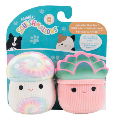 SQUISHMALLOWS 2 PELUCHES 10 CM. PARA MASCOTAS