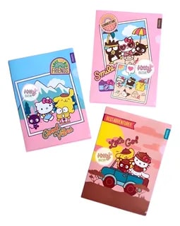 HELLO KITTY & FRIENDS PACK 3 CARPETAS1