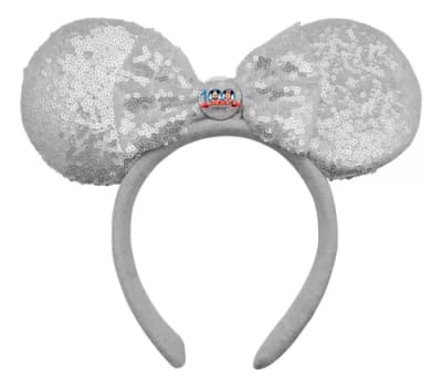 CINTILLO OREJAS MINNIE DISNEY 100 AÑOS PLATA1