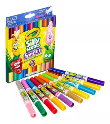MARCADORES LAVABLES DOBLE PUNTA SILLY SCENTS CRAYOLA