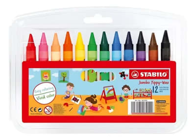 CRAYON JUMBO YIPPY WAX 12 UN