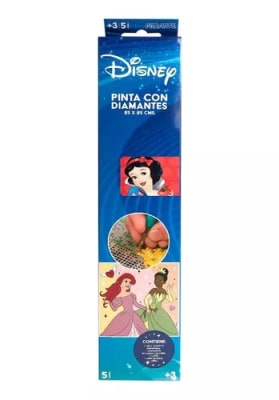 PINTA CON DIAMANTE DISNEY PRINCESAS 25X25