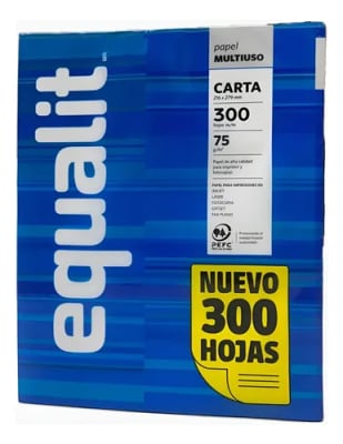 PAPEL FOTOCOPIA EQUALIT CARTA 300 HOJAS1