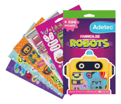BLOCK DE STICKERS FÁB. ROBOTS ADETEC1