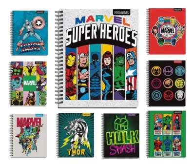 PACK 10 CUAD. UNIV. PROARTE TED/ED MARVEL COMICS 100JH1