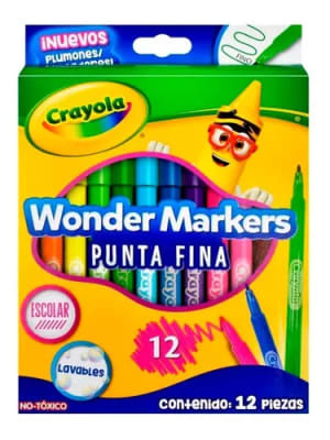 MARCADORES WONDER 12 UND CRAYOLA
