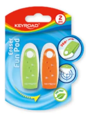 GOMA DE BORRAR FUN POD BLISTER 2 UN1