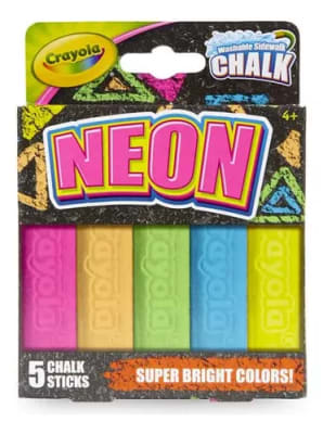 TIZA NEÓN P/PISO LAVABLE CRAYOLA