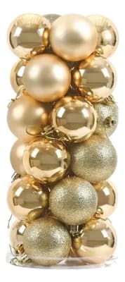 24 ESFERAS NAVIDEÑAS 7 CM2
