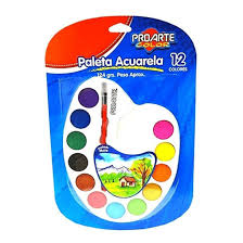 PALETA ACUARELA PROARTE 12  COLORES