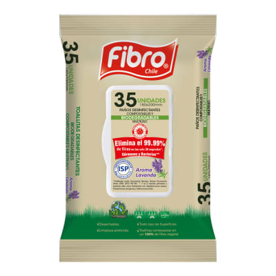 TOALLA BIODEGRADABLE LAVANDA FIBRO