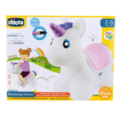 Unicornio inflable Bouncin Pink Chicco