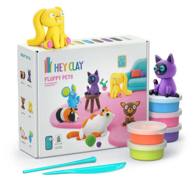 PLASTICINA FLUFFY PETS, PACK DE 15