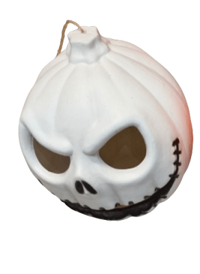 CALABAZA BLANCA CON LUZ Y SONIDO