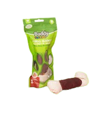 HUESO CUERO NATURAL SABOR CARNE 4-5 BUDDY PET1