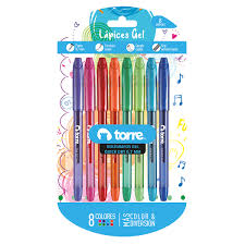 BOLÍGRAFO GEL QUICK DRY 0.7 COLOR FUN TORRE