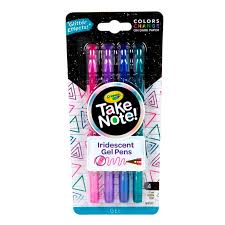 BOLÍGRAFOS GEL LAVABLES TAKENOTE GLITTER CRAYOLA1