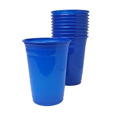 VASO PLASTICO 500CC AZUL 10 UNI