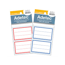 ETIQ. ESC.-LINEA ROJA 35x70 MM ADETEC1