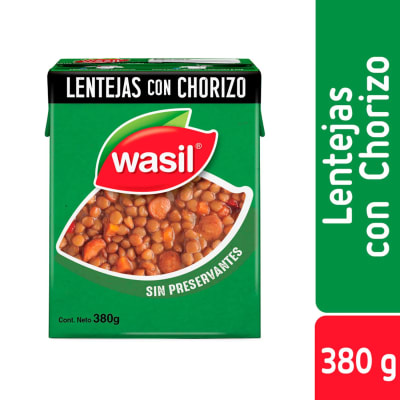 LENTEJAS CON CHORIZO WSL 380GR