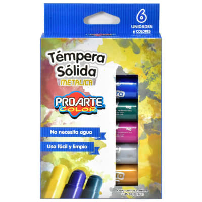 TEMPERA PROARTE  SOLIDA 6 COLORES1