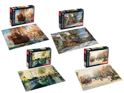 PUZZLE  1000PCS DISEÑOS SURTIDOS 37X27X5CM