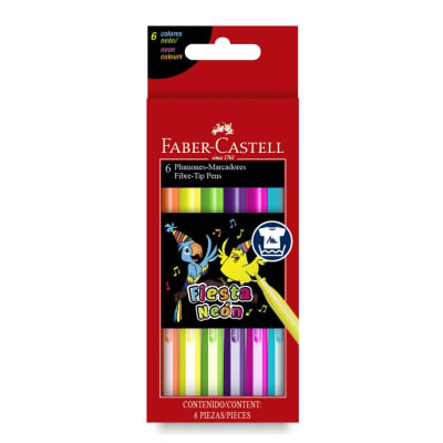 MARCADOR FIESTA 45 NEÓN 6 UND FABER CASTELL1