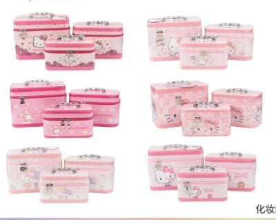 SET 3 MALETAS HELLO KITTY Y KUROMI